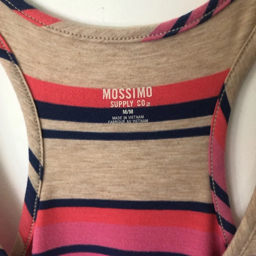Striped Racerback Jersey Dress - Picture 3 of 5